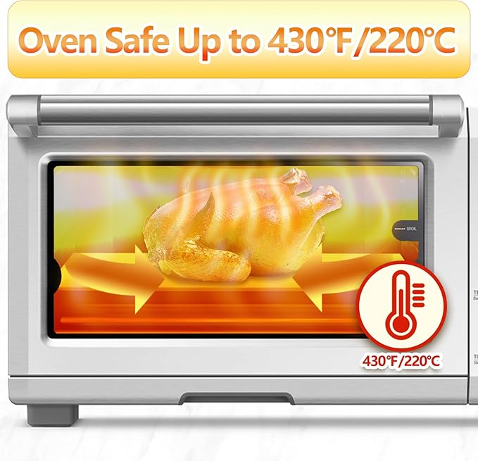 Air Fryer Liners Disposable Compatible with the Breville Smart Oven Air Fryer Pro BOV900BSS, 120PCS Parchment Paper for Baking, Baking Sheet Accessories for Breville BOV900BSS Oven