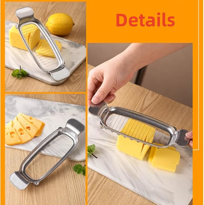Butter & Cheese Slicer Cutter，Suitable for Block Cheese, Butter, and Soft Fruits, and Dishwasher Washable