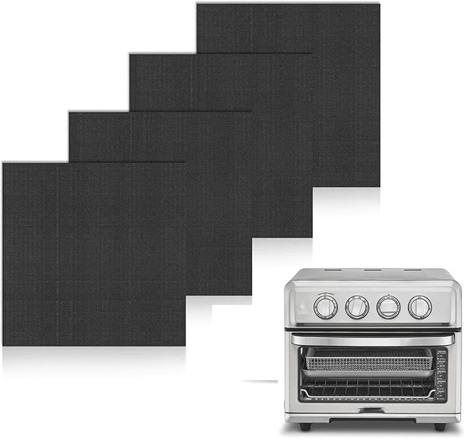 SIUDANGKA 4 Pack Air Fryer Liners for Cuisinart Air Fryer Cuisinart Convection Toaster Oven and Emeril Lagasse 26 QT Extra Large Air Fryer