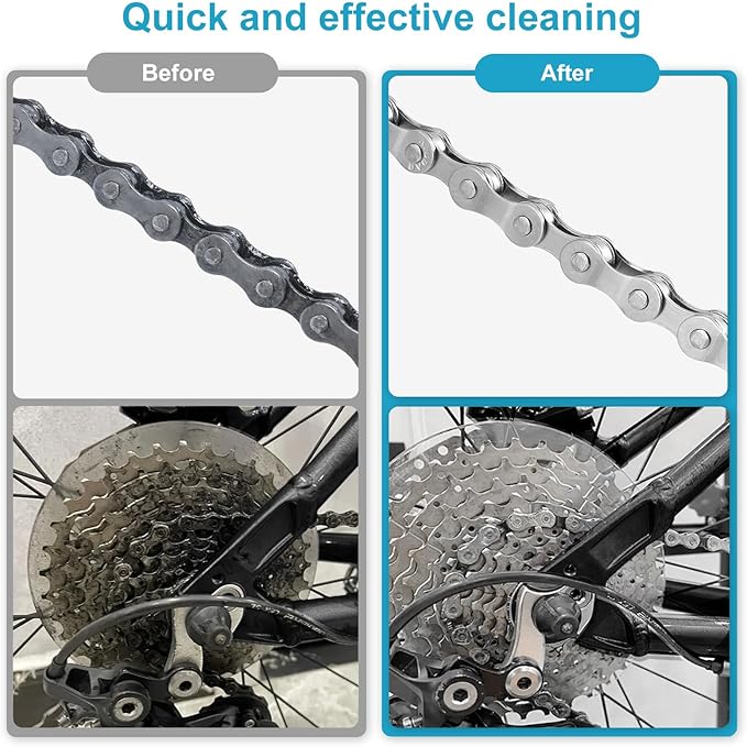 Bike Chain Degreaser, 17 fl oz Bike Degreaser Spray Non-foaming Design for MTB/Gravel/Road/Mountain Bikes