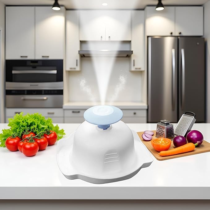 Blue Food Safety Holder for Mandolin or Grater, Finger Anti-Cut Protectors for Mandoline Slicer, Food Slicer Cutter Finger Guard