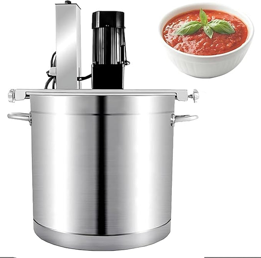 Electric Stirrer,Automatic Pot Stirrer Mixer,Automatic Mixer Machine,with 4-Blade Scraper for Soup,Chili, Sauce, Beverage,Jam and Porridge 85L