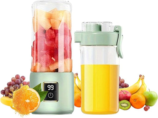Portable Blender, Mini Blender，small blender for smoothies, 12 Blades Perfect for Blending, Small, Convenient, Multifunctional, with Digital Touch Screen, Suitable for Family Travel