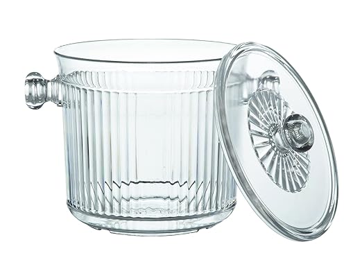 G.E.T. HI-2020-CL Cheers Break-Resistant Plastic Ice Bucket Lid Only, 2.5 Quart, Clear