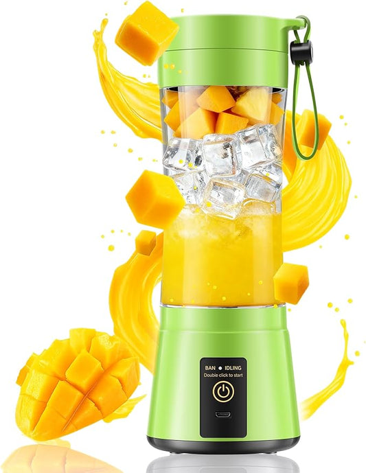 Cordless Personal Size Portable Blender - 380Ml Blender Smoothies and Shakes, BPA Free Traveling Juice Cup with Powerful Blending, Freshly Squeezed in Sports/Travel/Home