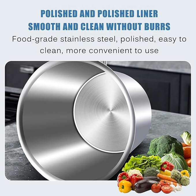 Automatic Pot Stirrer for Cooking, Electric Portable Mortar Mixer, Barrel Volume 20L, Stirring Speed Adjustable, for Mix Motar, Plaster, Paint, Cement, Concrete