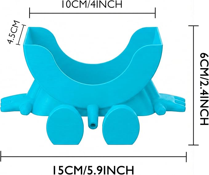 Cute Hanging Sponge Holder with Drainage & Legs, 3D Printed Funny Sink Stand for Round Sponges, Aesthetic Kitchen Sink Edge Organizer, Countertop Decor, Quick-Drying Storage Cleaning Gadget