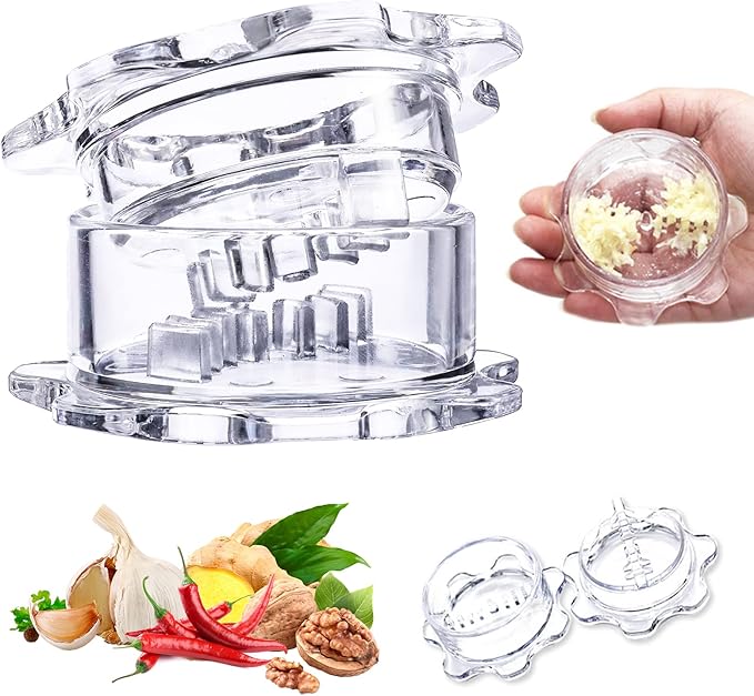 Garlic Herb/Nuts/Ginger Press Manual Garlic Grinder Mincer to Ginger, Herb, Nuts for Quick Meal Preparation Kitchen Tools…