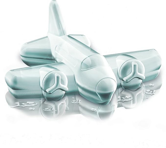 Tovolo Novelty Airplane Ice Cube Mold Trays, Flexible Silicone, Dishwasher Safe