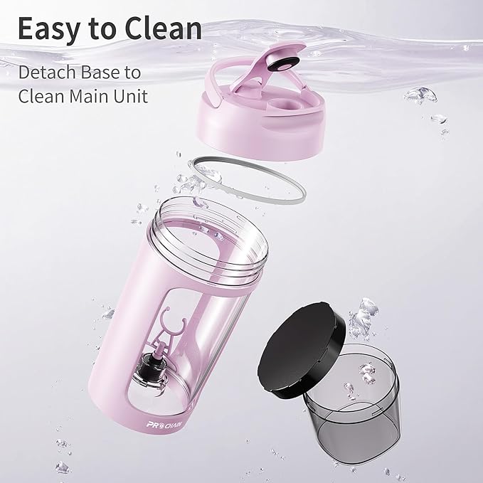 PROCHAIN Electric Protein Shaker Bottle, Shaker Cups for Protein Shakes, Portable Mixer Cup for Sports Nutrition, BPA-Free Tritan, 22oz