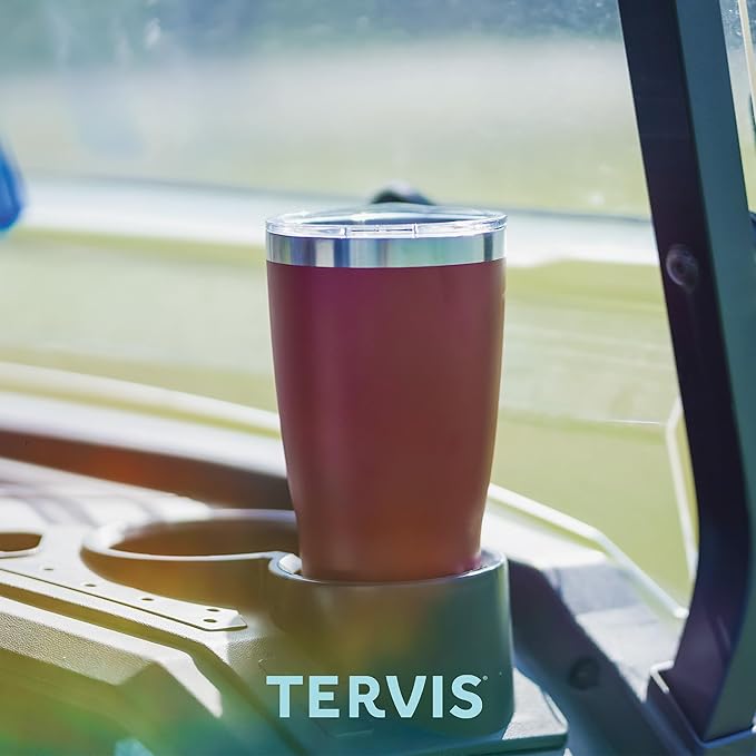 Tervis Traveler Sakura Japanese Cherry Blossom Triple Insulated Tumbler Travel Cup Keeps Drinks Cold & Hot, 30oz, Stainless Steel