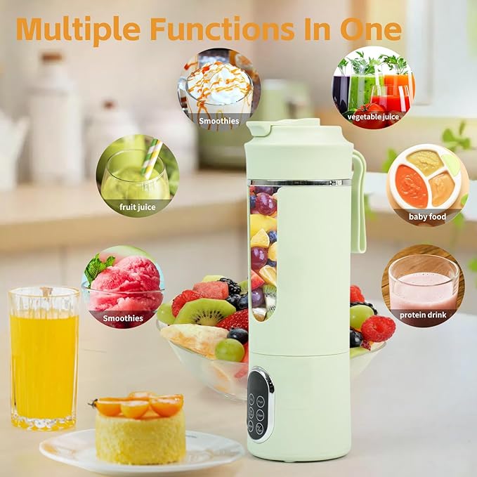 HappyFreeSX Portable Blender for Shakes and Smoothies,Small Personal Blender for Smoothies and Shakes (Green)