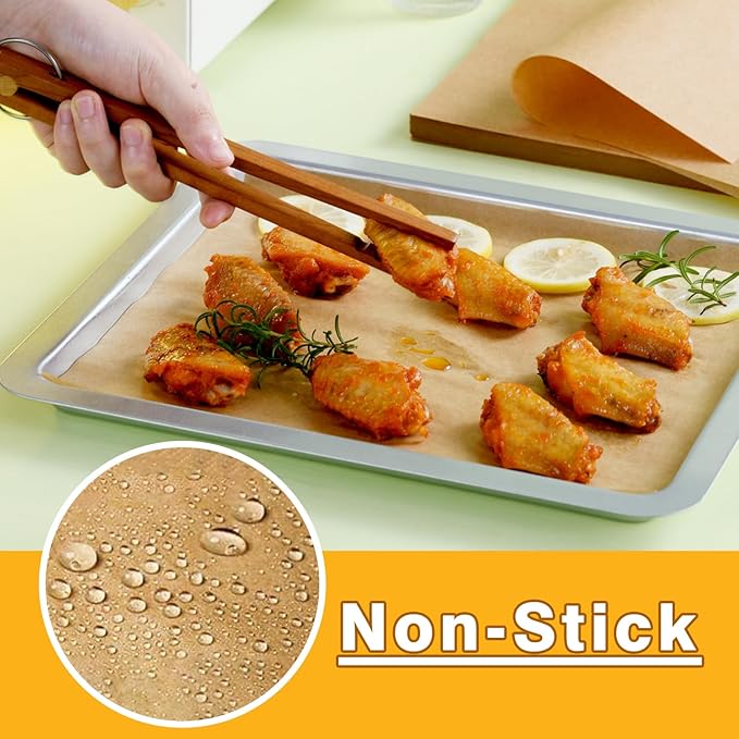 Air Fryer Liners Disposable Compatible with CHEFMAN 10 Qt Multifunctional Digital Air Fryer Accessories, Unbleached Parchment Paper, 120 PCS Square Non-Stick Baking Paper