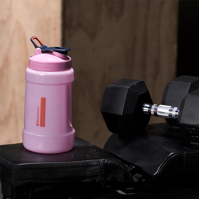 BlenderBottle Hydration Koda V1.5, Half Gallon Water Bottle, 74-Oz, Full-Color Pink