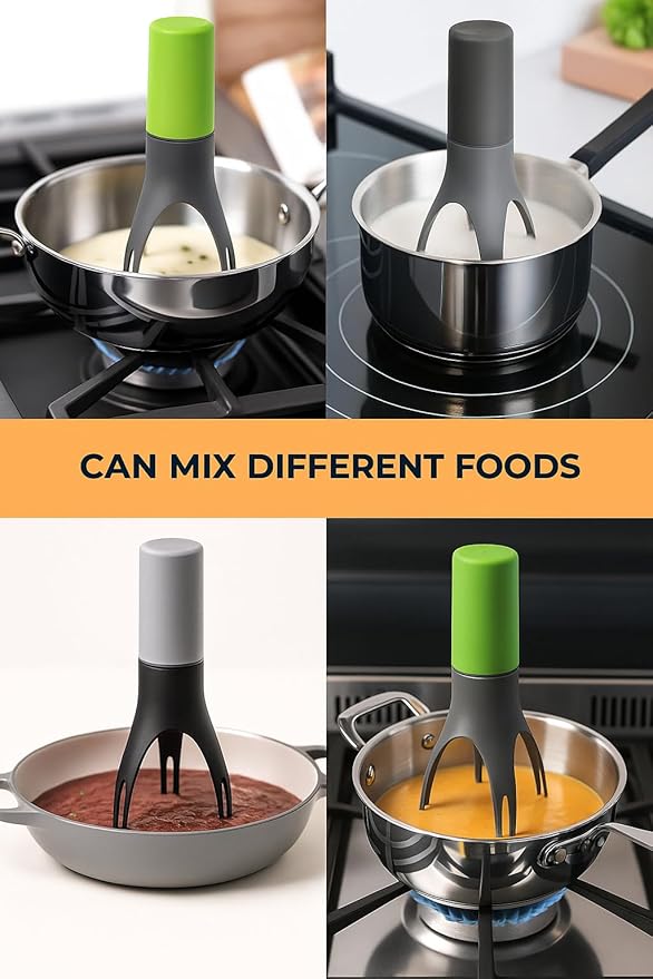 Automatic Pan Stirrer Pot Stirrer Automatic Auto Pot Stirrer Automatic Stirrer for Cooking Hands Free