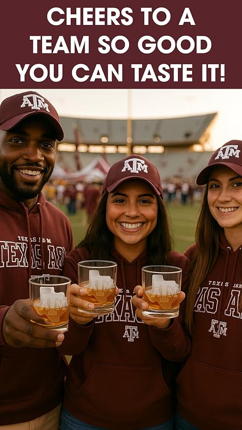 TEAM ICE - Texas A&M Silicone Ice Cube Tray - Large Silicone Ice Cube Mold for Whiskey & Cocktails, Durable Ice Tray for Game Day Drinks, College Logo Ice Mold for Fans & Tailgate Parties