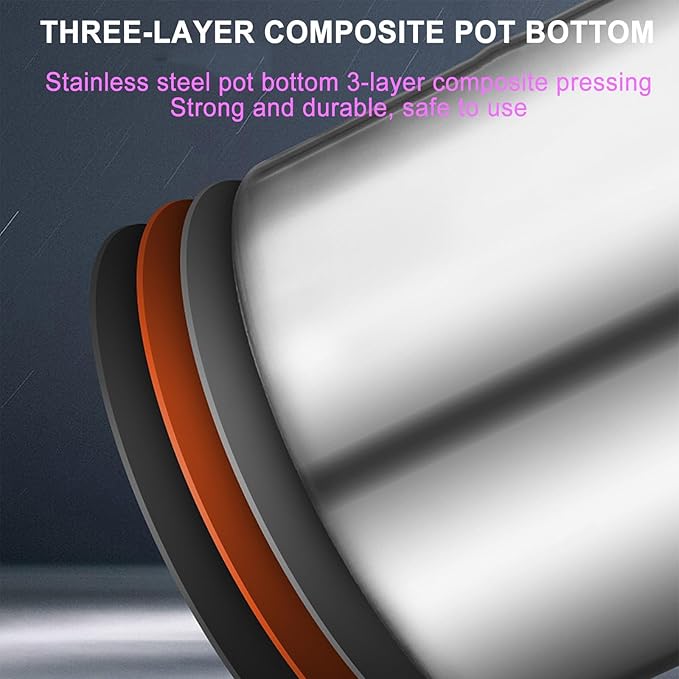 Automatic Pot Stirrer For Cooking, 40~140Large Capacity Heating Mixer Machine, Stainless Steel Self Stirring Pot, For Dessert Shops And Food Stalls,40L-220V