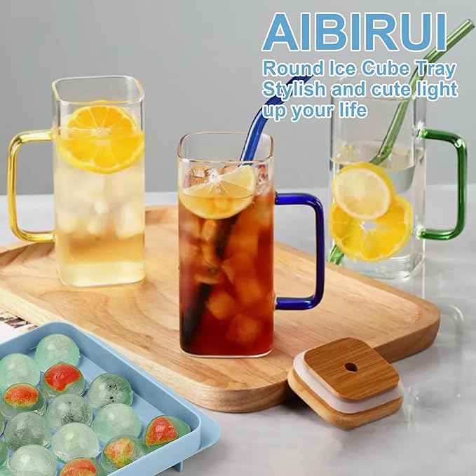 Round Ice Cube Trays for Freezer,1"x33 PCS Round Ice Cube Mold,Small Circle Ice Cube Tray with Lid,Ice Ball Maker Mold Making Sphere Ice Cube Chilling Drinks,Coffee(Round Ice Cube Trays)