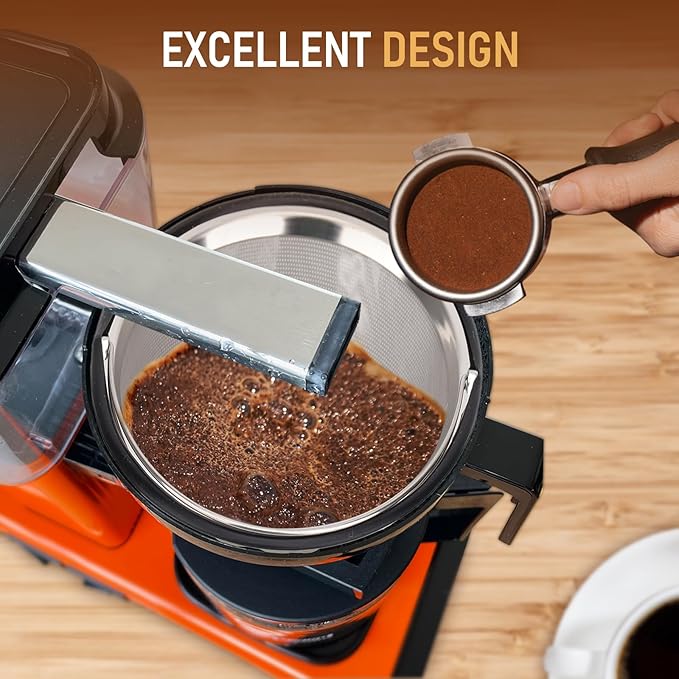 Reusable Coffee Filter Compatible with Technivorm Moccamaster KBGV KBT 79112 53923 59691 etc, Durable Stainless Steel Metal Filter