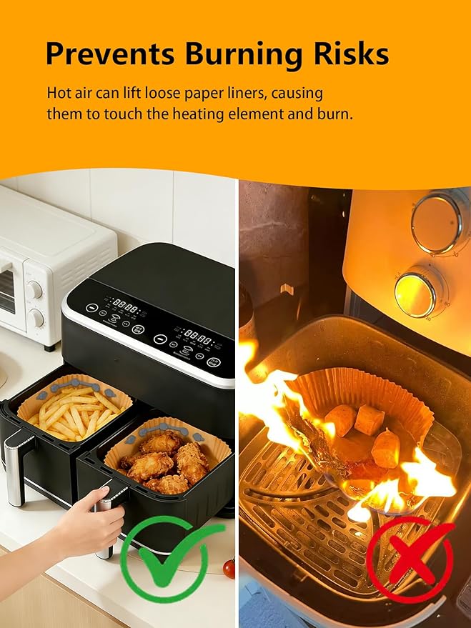 24PCS Magnets for Air Fryer Liners, Silicone Air Fryer Liner Magnetic Buckle for Parchment Paper for Air Fryer, Secure Disposable Air Fryer Liners & Prevent Burning, Air Fryer Magnet (Gray)