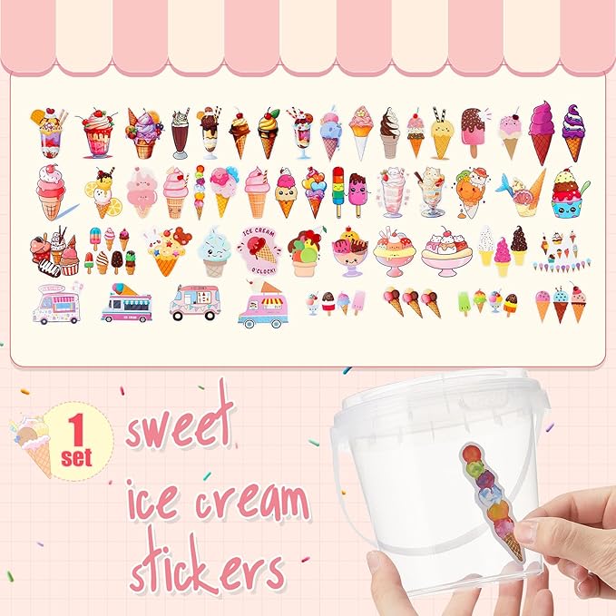 Funnymoom 30 Set Drink Buckets with Lids & Straws 24 oz Clear Plastic Disposable Ice Cream Cups Rum Cocktail Pails Bulk with Handles & Stickers for Summer Holiday Outdoor Beach Pool Party Supplies