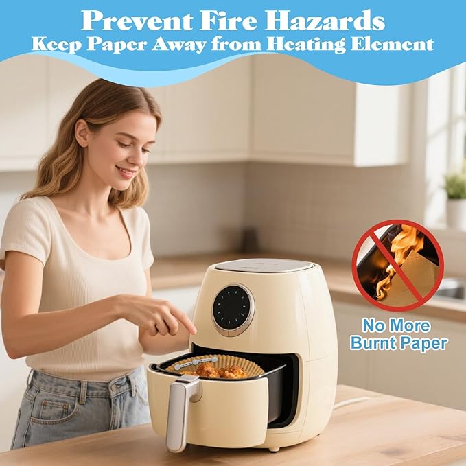 Air Fryer Magnet Silicone Buckles for Parchment Paper – 2 Pack Reusable Accessories for Disposable Basket Liners, Secure Baking Paper, Prevent Shifting & Burning (Grey)