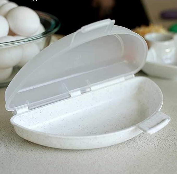 Culinary Elements Microwave Omelet Maker, Nonstick 3-Egg Capacity, Quick & Easy Breakfast Cooker, BPA-Free, Dishwasher Safe
