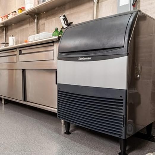 Scotsman UC2724MA-1 24-Inch Air-Cooled Cube Undercounter Ice Maker Machine with 80 lb. Storage Capacity, 282 lbs/Day, 115v, NSF