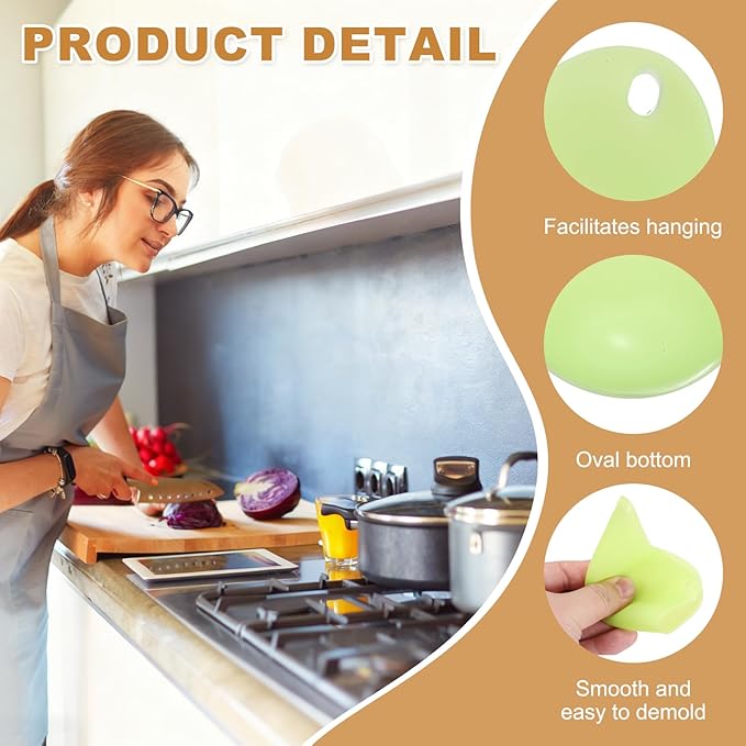 uxcell 4 Pack Egg Poacher, Nonstick Silicone Egg Poacher Cups Poached Cups Kitchen Breakfast Gadget for Microwave Air Fryer Stove Top Cooking Boiled Poached, Green