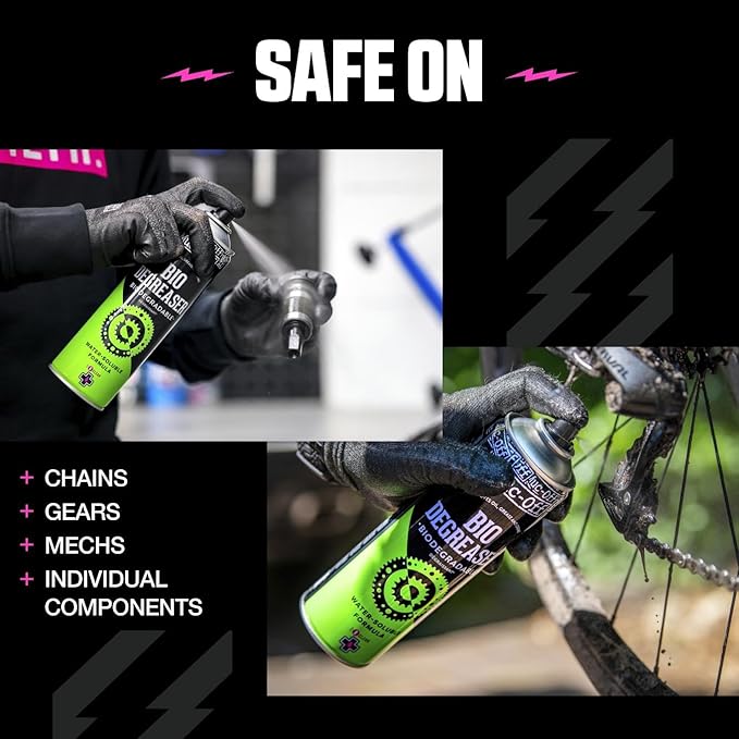 Muc-Off Bio Degreaser, 500 Milliliters - Water-Soluble, Biodegradable Bike Degreaser Spray - Effectively Deep Cleans Greasy Bicycle Parts