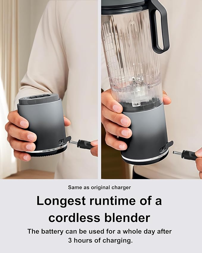 Charger for Ninja Blast Max Portable Blender, Charging Cord Compatible with Ninja Blast Max BC251 Portable Blender, Personal Smoothies, BC251