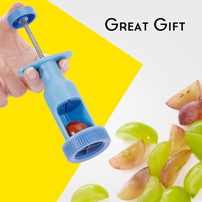 Grape Cutter Tool for Toddlers - Grape Slicer, Grape Quarter Food Tomato Cutter Tool for Toddlers and Baby, Grape Cherry Tomato Slicer - BPA Free