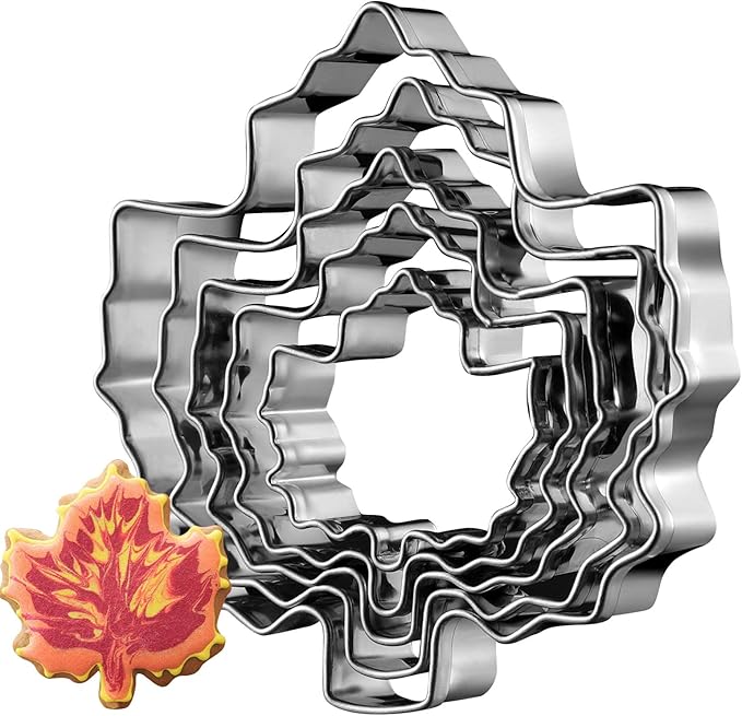 Maple Cookie Cutters Thanksgiving Day, 5 Pack