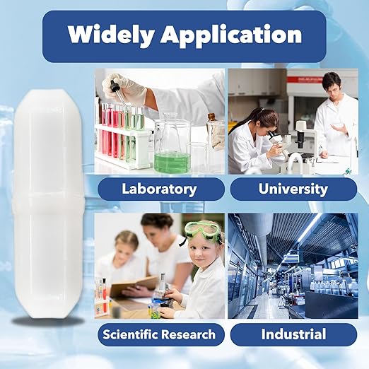 Magnetic Stir Bars 20pcs PTFE Stirrer Mixer, 20 mm/ 0.8 Inch White Stir Bar