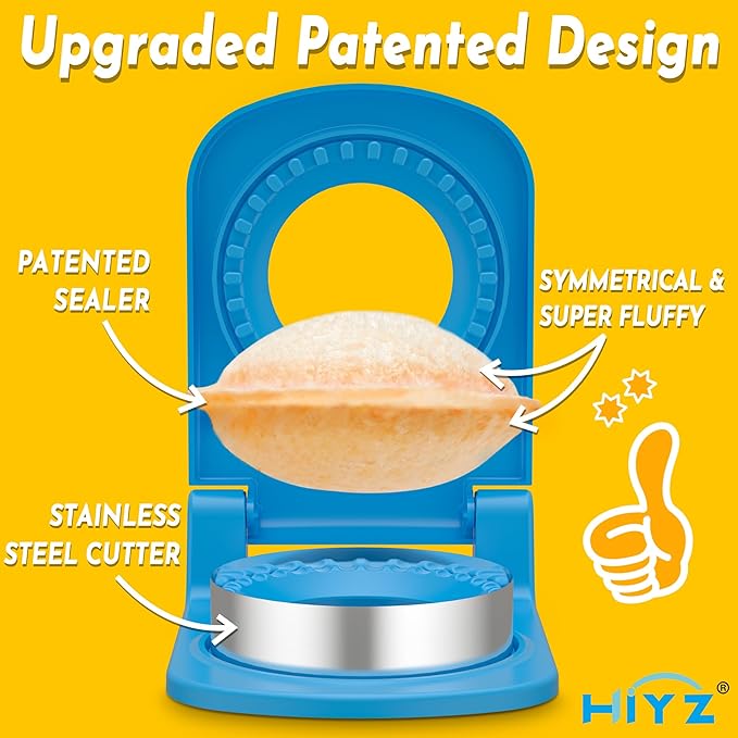 HiYZ Sandwich Cutter and Sealer - Stainless Steel Decruster Sandwich Maker - Peanut Butter and Jelly Crustless Sandwich Bread Pancake Maker Cookie Cutter for Kids Children Boys Girls