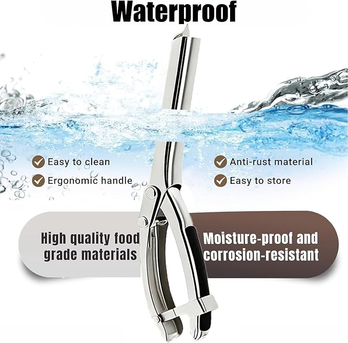 Rib Membrane Removal Tool,Stainless Steel Rib Prep Tool Membrane Remover,BBQ Rib Skinner with Arc Clamp & Non-Slip Grip for Easy Rib Prep,Dishwasher Safe & Easy Clean Kitchen Gadgets