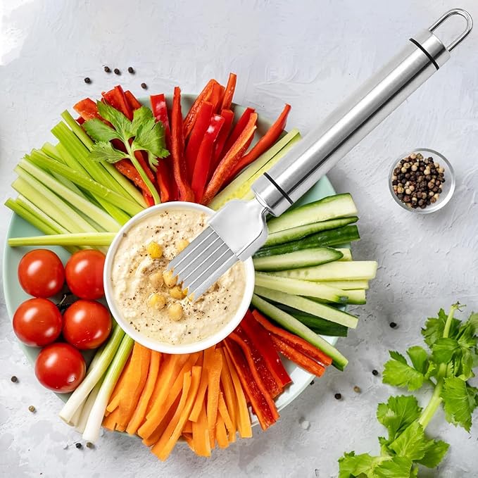Green onion slicer,Onion Shredder, Shredding Knife, Shred Silk The Knife, Multi-Blade Kitchen Herb Cutter, Vegetable Shredder, Kitchen Slicing Tool, Multi-functional Food Slicer (2 pcs)