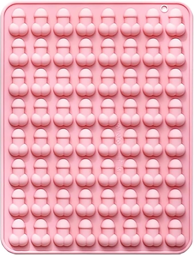 Silicone Chocolate Candy Mold,Siliconeice Ice Cube Tray Mold for Cocktails,Silicone Molds for Chocolate Resin Food Crafts Soap (pink)