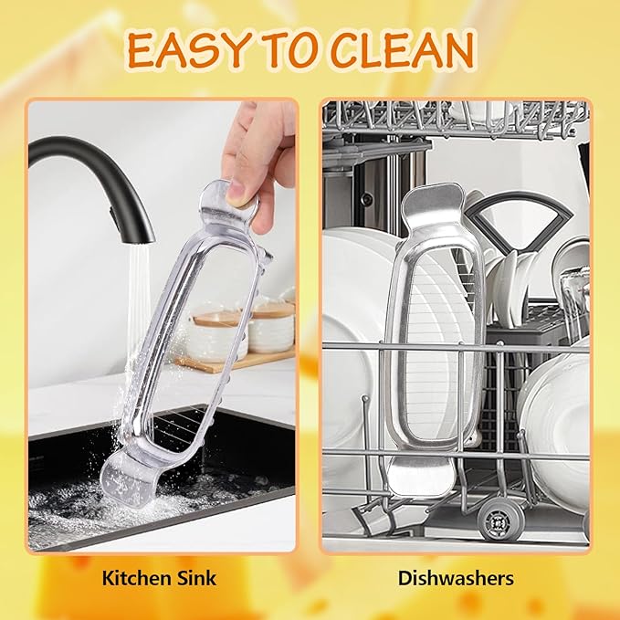 Butter & Cheese Slicer Cutter, Stainless Steel Wire Cheese Slicer, Safe for Food Contact, Multipurpose Handheld Butter Cutter for Block Cheese, Butter, Soft Fruits, and Dishwasher Safe