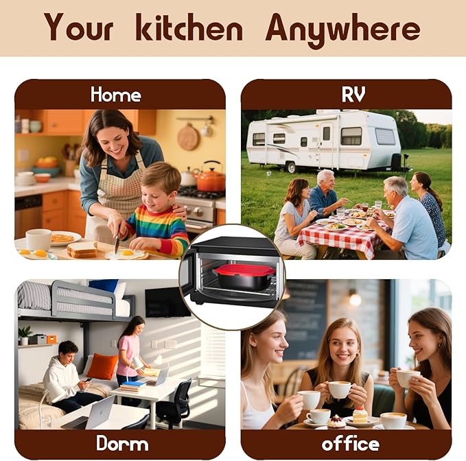 MKYSAIL Quick-Heat Microwave Grill Pan & Bacon Cooker | The Perfect Kitchen Addition for Single Servings & Fast Family Sides.Compact Multi-Use Microwave Cookware with Lid for Chicken, Veggies,Pancakes | Dishwasher Safe,Portable for Kitchen, RV, Dorm, O...