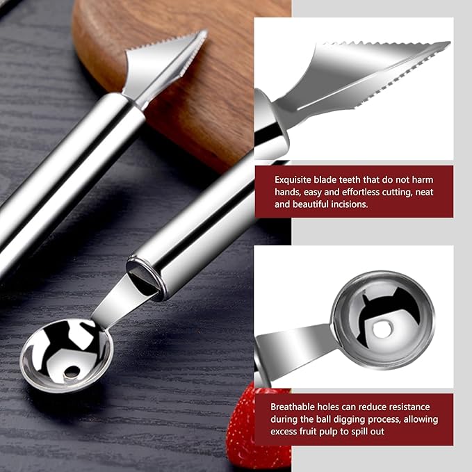 4-Piece Kitchen Spiral And V-Shaped Tools, Vegetable Peeler, Crinkle Cutter Knife, Multifunctional Kitchen Set, Manual Kitchen Tools for Creative Food Decoration（Silvery）