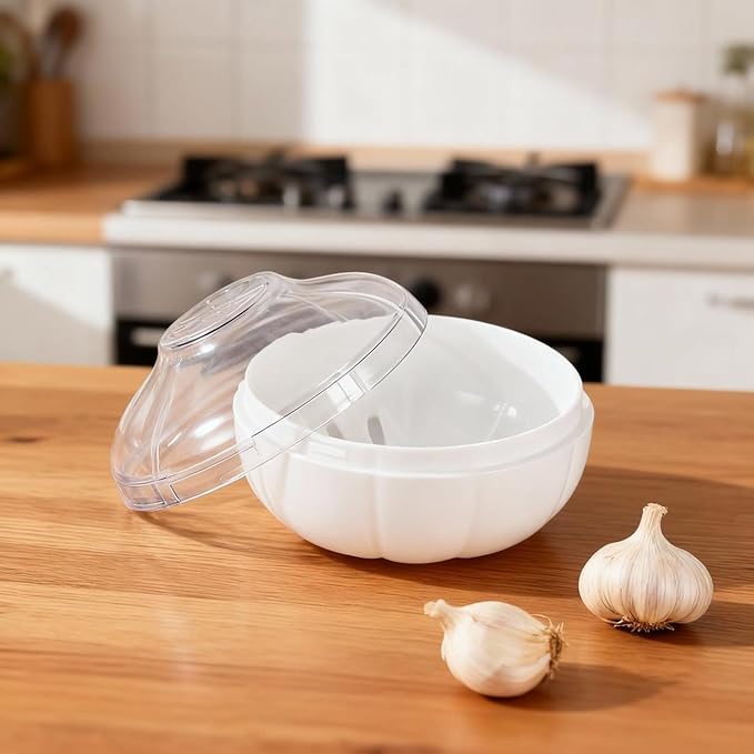 Onion Storage, Avocado Saver Keeper, Reusable Tomato Lemon Holder Storage Container (Garlice Saver)