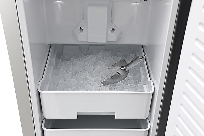 KoolMore 15 in. Built-in Residential Pearl Ice Nugget Maker, 66lb /Day with Drain Pump in Stainless-Steel, ETL Listed (KM-BIM66-NSS)