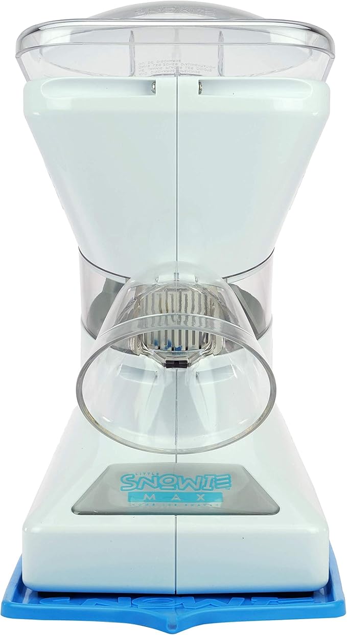 SNOWIE - Little Snowie Max Snow Cone Machine - Premium Shaved Ice Maker, With Powder Sticks Syrup Mix, Entrepreneur Kit, Light Blue