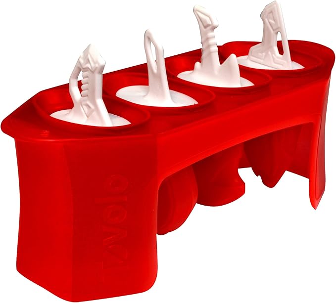 Tovolo Frozen Ice Sword Popsicle Mold Set of 4 BPA Free Silicone Pop Maker Mold for Kids, Dishwasher Safe Sword Popsicle Molds with Reusable Sticks for Summer Treats, Fun Frozen Treat Pop Maker