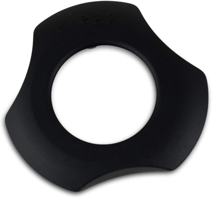 cregg 3-in-1 Egg Topper - Black – Egg Cracker, Cup & Serving Ring – Made in Germany – For Soft & Hard Boiled Eggs – Egg Shell Opener – Kitchen Gadget & Gift for Breakfast Lovers