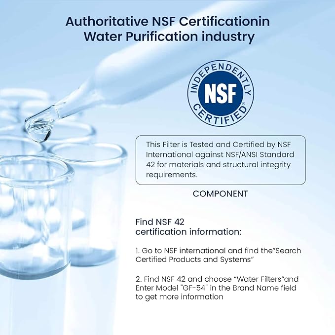 GLACIER FRESH Replacement for GE Profile Opal Ice Maker Filter,NSF 42 Certified, ge Opal ice Maker Filter, Easy Install, 2 Pack