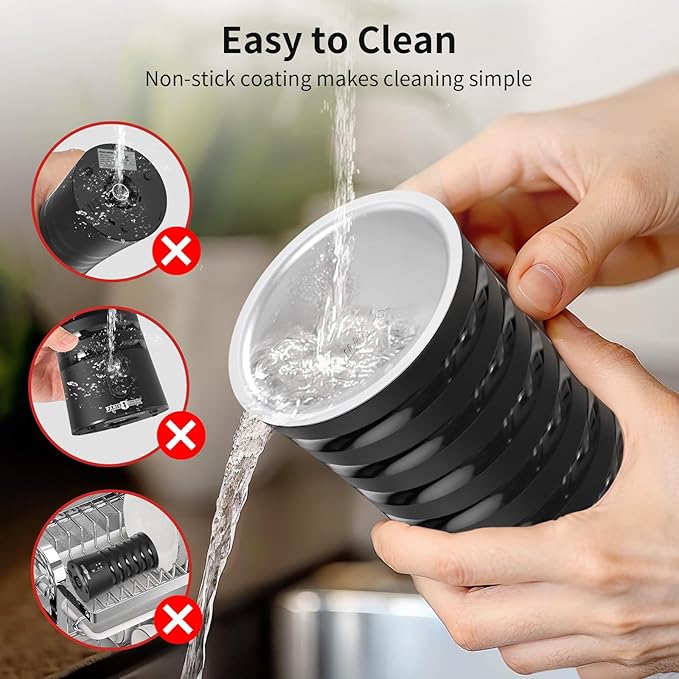 Electric Milk Frother, Paris Rhône 4-in-1 Milk Steamer and Frother, Hot & Cold Foam Milk Warmer with Temperature Control, Auto Shut-Off Frothers for Coffee, Latte,Macchiato, Cappuccino