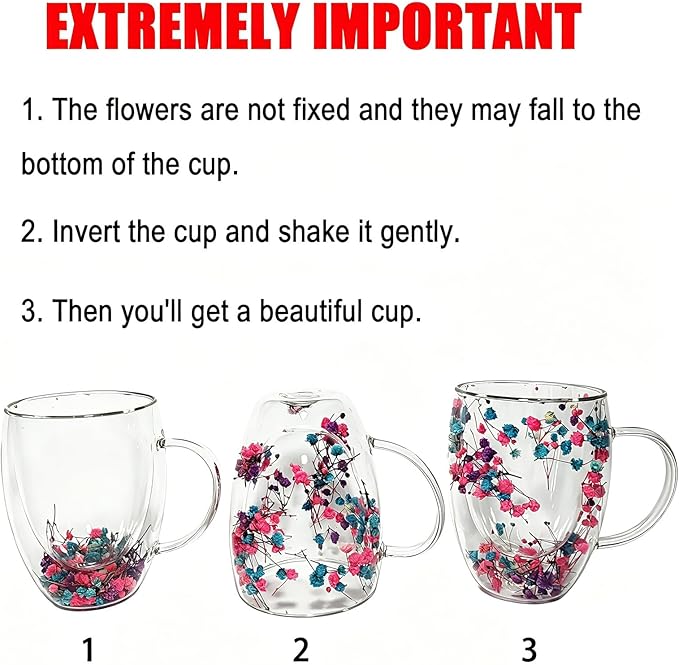 NBHUZEHUA Double Walled Coffee Mugs Glass Cups Wedding Anniversary Registry Gifts for Women Bridesmaid Engagement Gifts for Couples 2025