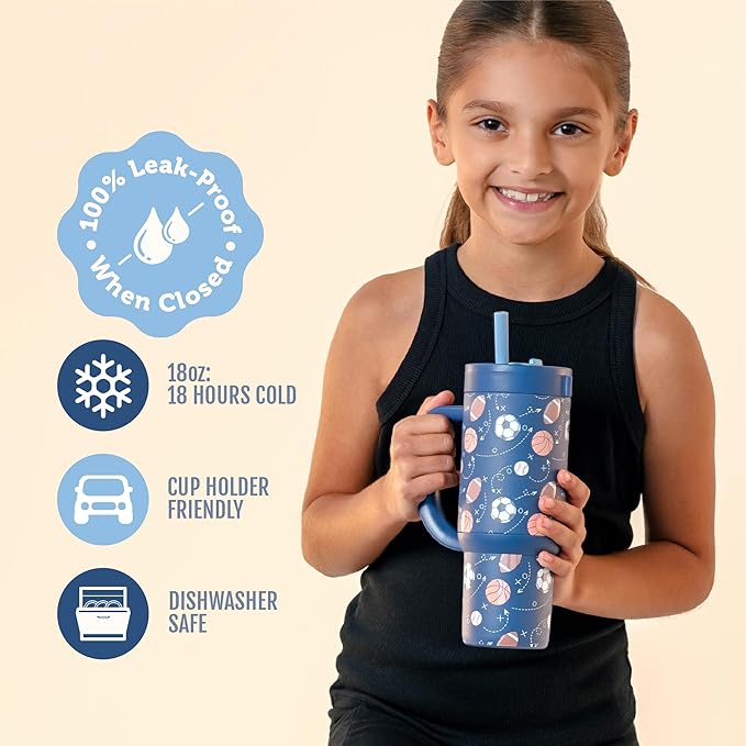 Ello Oasis 18oz Stainless Steel Tumbler - Goal Getter